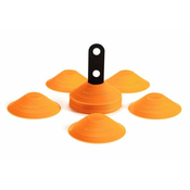 Cunjevi za trening Yakimasport Marker Cones Set 30P With Stand - orange
