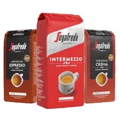 3kg paket Segafredo Intermezzo, Selezione Crema, Selezione Espresso zrna kave