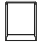 MAISON CHIC konzolna miza - miza ob steni prozorna 60x35x75 cm kaljeno steklo, (21786659)