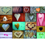 Grafika - Puzzle Collage Coeurs 500 - 500 kosov