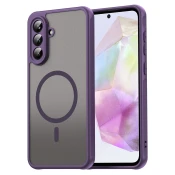 Hibridni ovitek HaloFrost II MagSafe za Samsung Galaxy A36 - purple