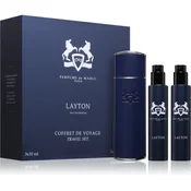 Parfums De Marly Layton Travel Set Potovalni set z etuijem za moške