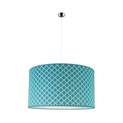 Duolla - Luster na sajli MAROKO 1xE27/40W/230V pr. 45 cm tirkizna/bela