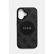 shumee Ovitek Guess MagSafe za iPhone 16 črne barve