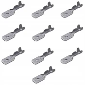 shumee Moški konektor 6,3x0,8mm izoliran 10 kosov