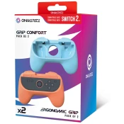 Ergonomski ročaji Oniverse za Joy-Con - komplet 2 kosov - oranžen/moder (SWITCH2)