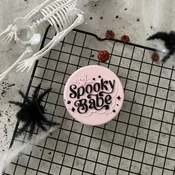 KREATIVNI SLATKIŠI Modla za kolace i ukrase Spooky babe, 8 cm, Bela