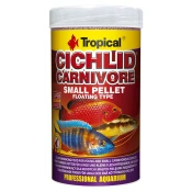 shumee Tropski ciklidi, mesojede ribe, majhne pelete 1000 ml/360 g