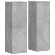 Vidaxl Stojalo za rastline 2 kos Betonsko siva 33 x 33 x 100 cm