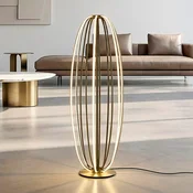 Paul Neuhaus LED-stoječa svetilka Elvara, bronaste barve, višina 108 cm, kovina - Dnevna soba/jedilnica - Aluminij
