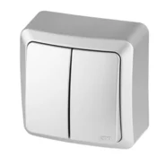 shumee Berg stikalo za svečo, n/t 10AX IP20, srebrno 3711-06