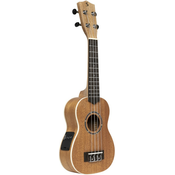 Elektricni sopran ukulele Stagg - US-30 E, s kutijom, smedi