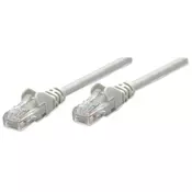 Intellinet Network Patch Cable, Cat6, 0.5m, Grey, CCA, U/UTP, PVC, RJ45, Gold Plated Contacts, Snagless, Booted, Lifetime Warranty, Polybag