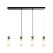 ITALUX PND-95331-4-BK - Luster na sajli SANTOS 4xG9/40W/230V crna