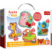 Trefl Baby Puzzle - Babies & the Bear - 1 k.