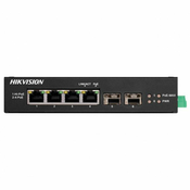 HikVision 4-Port GbE RJ45 PoE (60W) 2 x 1G SFP Unmanaged Harsh POE Switch