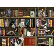 Cobble Hill - Puzzle Knjižničarji Kitty - 1 000 kosov