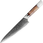 Damaskus kuhinjski nož Sora - Chef / Bela KP38061
