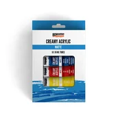 Kremna akrilna barva mat 16 ml v tubi - 6 x /