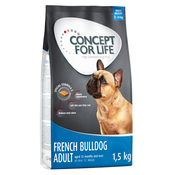 Concept for Life suha pasja hrana 4 x 1 kg/1,5 kg po posebni ceni! - French Bulldog Adult 6 kg (4 x 1,5 kg)
