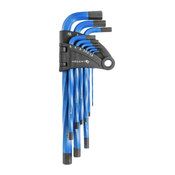 HOEGERT HT1W805 Set imbus ključev, 9-delni, zaviti, povečanje torzijske moči 45%, 1.5/2/2.5/3/4/5/6/8/10 mm