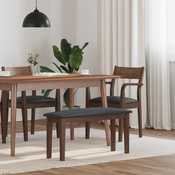 Klupa 90 cm smeda puna drvena guma