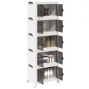 VIDAXL Škatla za shranjevanje s kolesi 28 L 48,5x29,5x139 cm