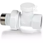slomart Ventil radiatorja povratni ravni VECTOR 1/2 palca tip ZO-P-15 bel