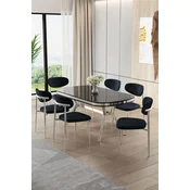 Hanah Home Trpezarijski set, 7 komada, Teget
