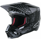 Alpinestars S-M5 Solar Flare motocross kaciga crno-siva