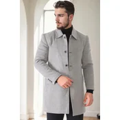 PLT9364 DEWBERRY MENS COAT-LIGHT GREY