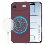 Silikonski ovitek Techsuit SoftFlex MagSafe za iPhone Air - temno rdeč