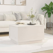 Stolic za kavu bijeli 60 x 50 x 35 cm od masivne borovine
