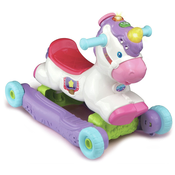 Konjici za ljuljanje i jahanje 2 u 1 Vtech - Sa svjetlima i zvukovima (engleski jezik)