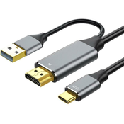 PREMIUMCORD Adapter HDMI 2.0 z USB-C, 4K@60Hz, 2 m