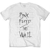Pink Floyd Majica The Wall & Logo Unisex White L