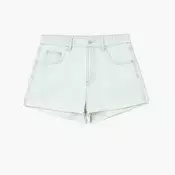 Cropp - Denim kratke hlače z učinkom pranja - modra