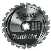 MAKITA kotouč pilový dřevo SPECIALIZED se zapuštěnými zuby 270x2.6x30mm 24 zubů B-33146