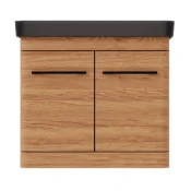 Ormaric sa umivaonikom Luxor 60 V drvo black Pino Art (1089)