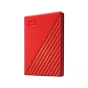 EXT 2TB WD My Passport USB 3.2 Red USB 3.2, 8 MB, 2,5in, 5.400 rpm WDBYVG0020BRD-WESN