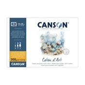 Akvarelni blok CANSON Coton dArt CP 300 g/m2 18 x 26 cm - 20 listov