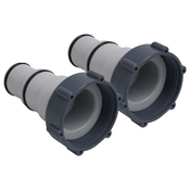 shumee Adapterji za cevi za bazen 2 kosa Plastika
