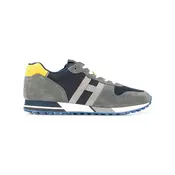 Hogan - colour block sneakers - men - Grey