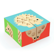 Set za igru Djeco - Taktilne kocke sa životinjama