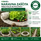 Roland Naravna ovčja volna proti polžem – 500 x 10 cm, bio zaščita proti polžem