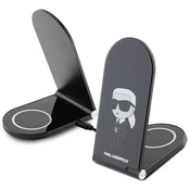 Karl Lagerfeld foldable induction 2in1 KLDCRFALKINK 15W black Ikonik MagSafe (KLDCRFALKINK)