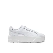 PUMA Karmen II Leather Sneakers Women, Shoes, White/Silver, 37