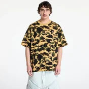 Majice A BATHING APE 1St Camo Jacquard Ape Head Relaxed Fit Tee UNISEX Yellow L