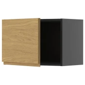 METOD Zidni element, Crnosiva/Voxtorp im. hrastovine, 60x40 cm