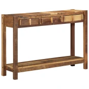vidaXL Konzolna miza 107x33x76 cm Trden les Recikliran